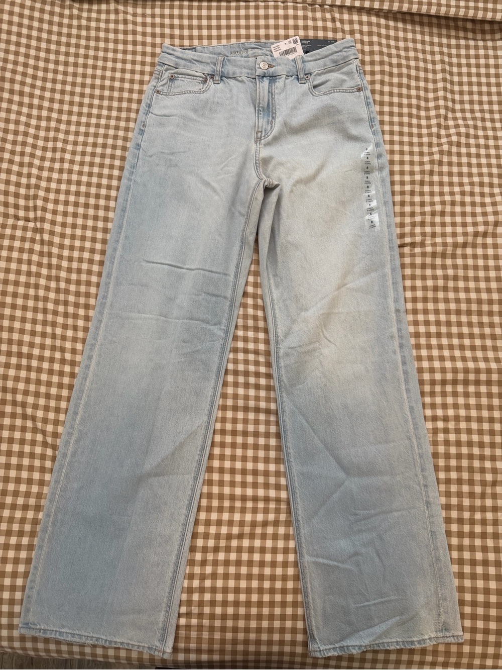 American Eagle AE Curvy High-Waisted Stovepipe Jeans NWT Size 8 X-Long